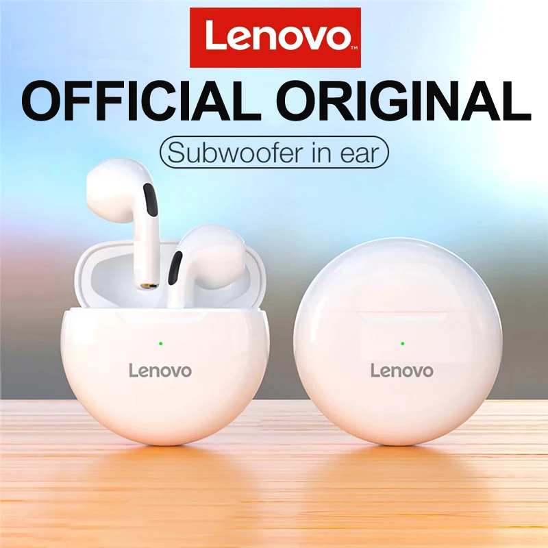 Lenovo HT38 TWS Tai Nghe Chụp Tai Không Dây Fone Bluetooth Tai Nghe AI Điều Khiển Tai Nghe Mini Dual Mic Giảm Ồn HiFi Stereo Tai Nghe Nhét Tai