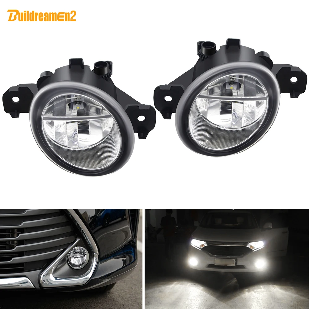 2 X LED Fog Light For Renault Clio Laguna Modus VelSatis Espace Koleos Master Wind Car Front Bumper Fog Lamp DRL 30W 3000LM