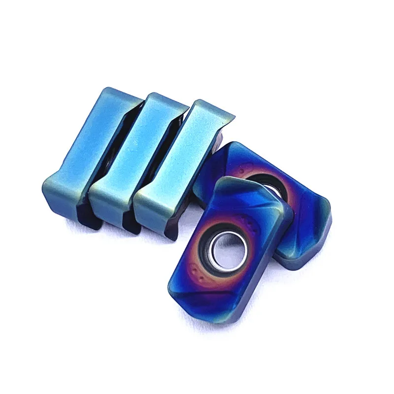 LNMU0303 LY7010 nano blu di alta qualità doppio lato alimentazione rapida inserto di fresatura grezzo aperto utensile per tornitura in metallo duro LNMU0303