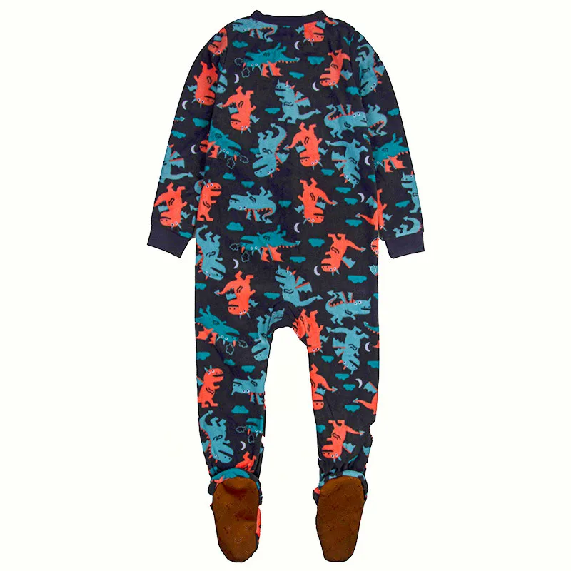 One-Piece Pajamas for Children Aged 3-10, Pajamas for Boys and Girls, Fleece One-Piece Suits, Soft and Warm
