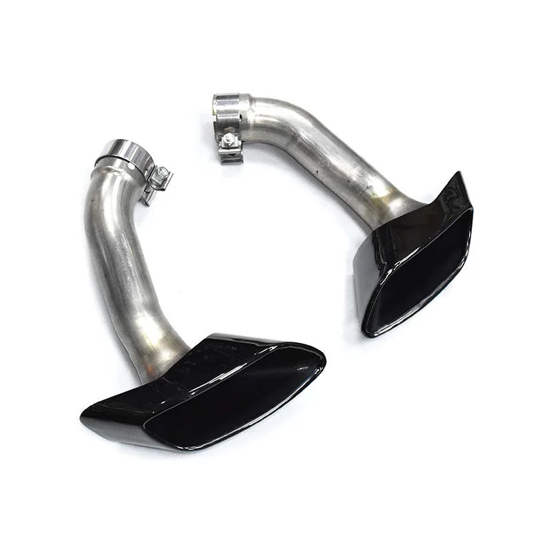 304 Stainless Steel Car Exhaust Pipe For BMW X6 E71 2008-2013 V8 Design Exhaust Tip Muffler Tip Black Tailpipe Nozzle