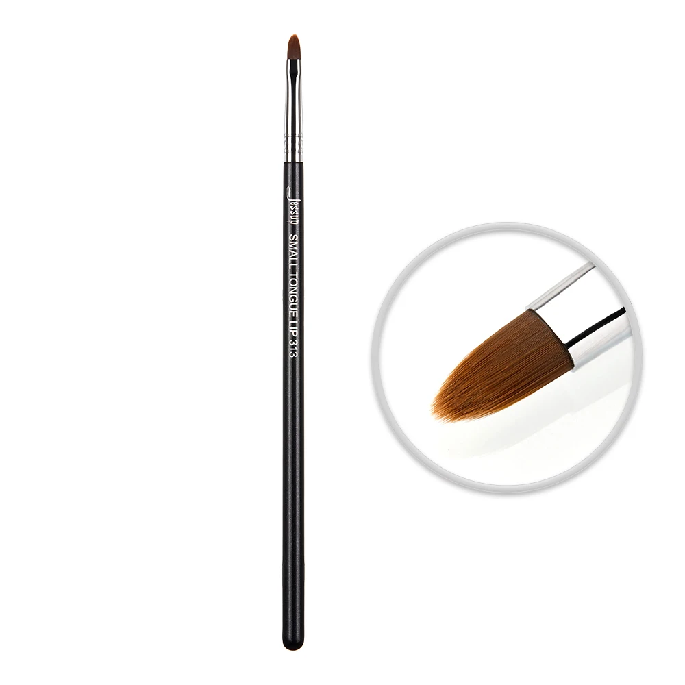 Jessup Precise Single Makeup Professional Brush Accuracy Lip Line Fiber Hair Wood handle Pearlescent Matte Beauty Cosmetic Tool