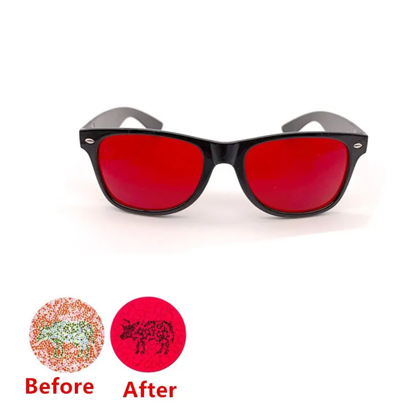 1Pcs Colorblindness Color Weakness Amblyopia Corrective Glasses Eyeglass for Red Green Color Blindness Vision Care