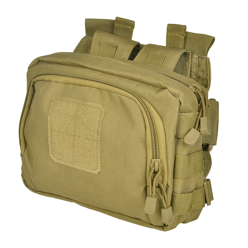 Tactical 2 Banger Bag Modular Messenger Range Bags Quick-prep 5.56 Pistol Magazine Pouch Shooting Gear Airsoft Paintball