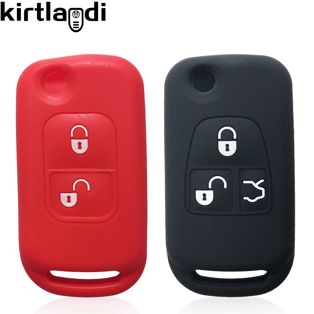 Silicone Cover Key Case Remote Shell for Mercedes Benz W163 W168 A170 W140 ML320 S280 SLK for Dodge Sprinter Holder Keychain Cap