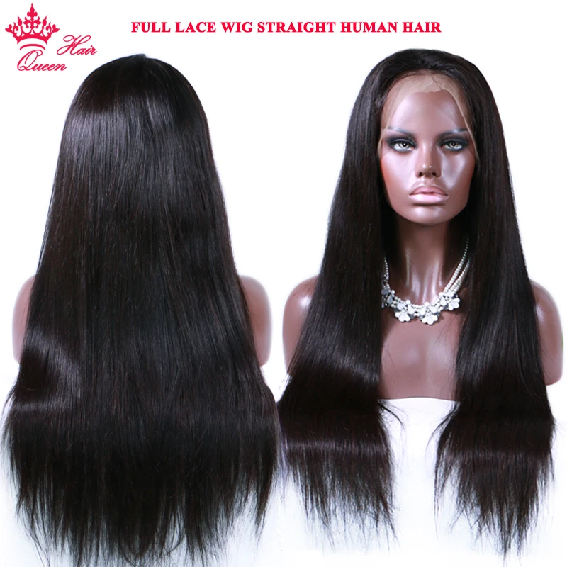 Full Lace Human Hair Wigs With Baby Hair Straight Wig Natural Hair For Women Black Brazilian Virgin Hair Queen Hair Products