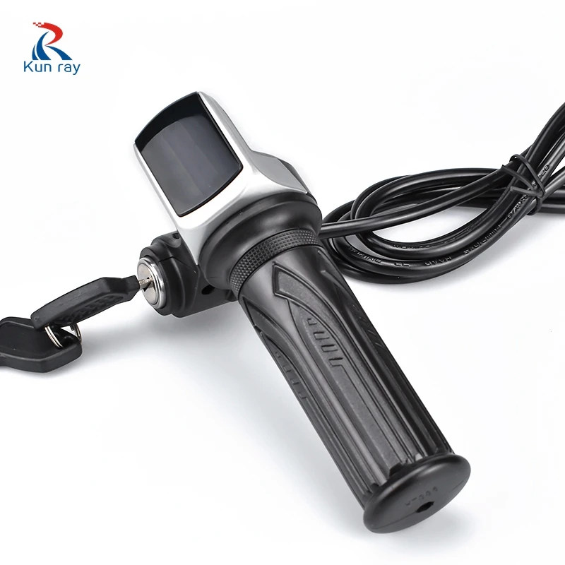 Wuxing Electric Scooter Throttle for Electric Bike, E-bike Throttle, Thumb Motorcycle Grip Display,Bike Handbar