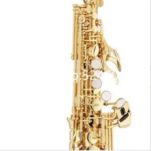 Hans-JSS-1000 Saksafon soprano sesi, B-Düz, düz, gövde rengi, altın, müzik aletleri ve profesyonel aksesuarlar ve taşıma çantası 6 Büyük satış, tenor saksafon, soprano doğrudan jüpiter'e-no. 2