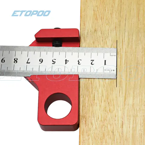 Steel angle ruler with scriber and aluminum alloy block ETOPOO