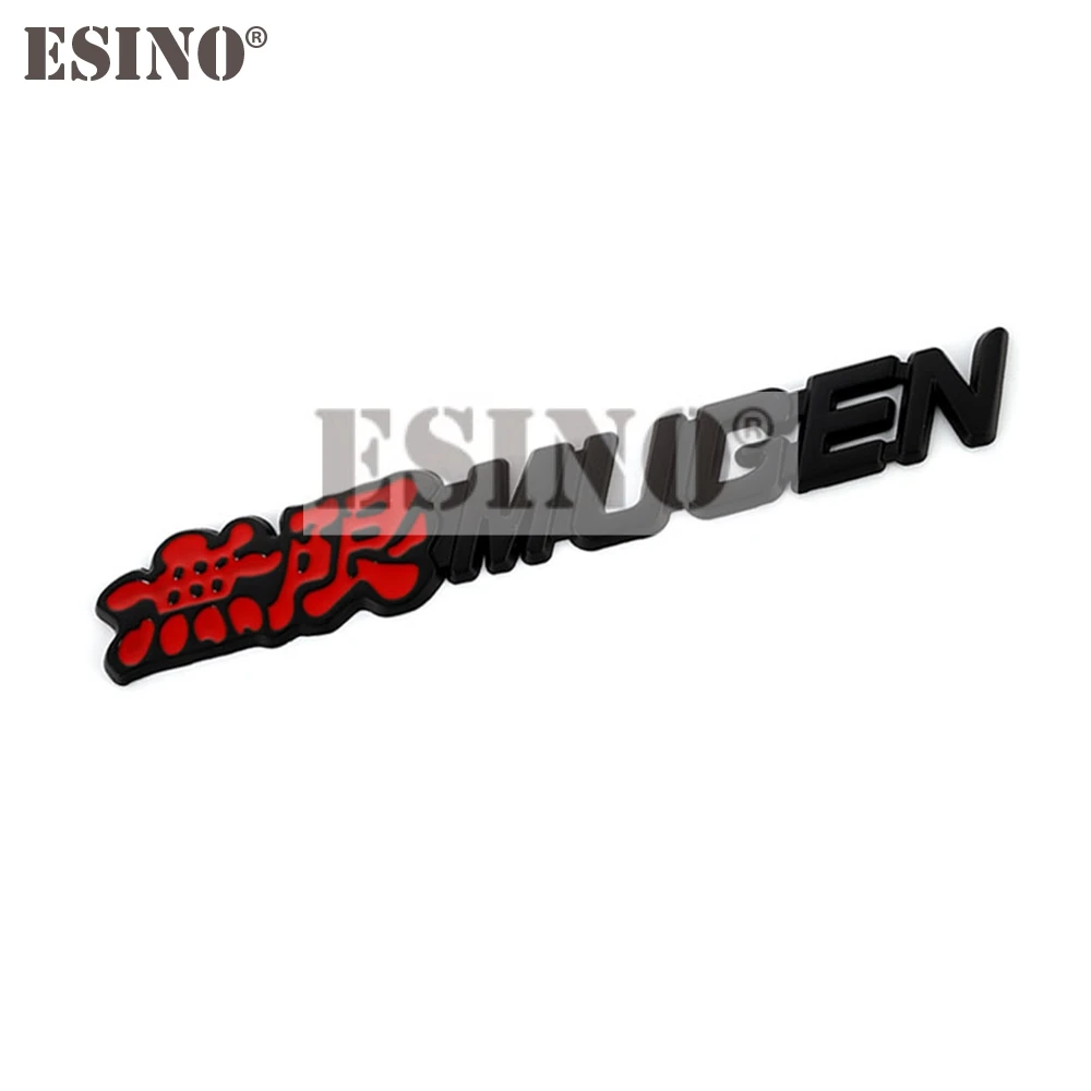 Car Styling 3D Metal Chrome Zinc Alloy Emblem Car Body Badge Sticker Decal Auto Accessory for Honda Mugen Power