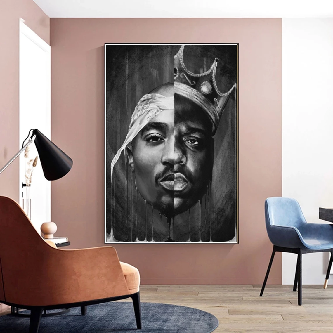 2Pac Notorious B.I.G Tupac Biggie Poster Rapper Music Poster Star Poster Canvas Print Art Wall Painting Home Decoration Gift