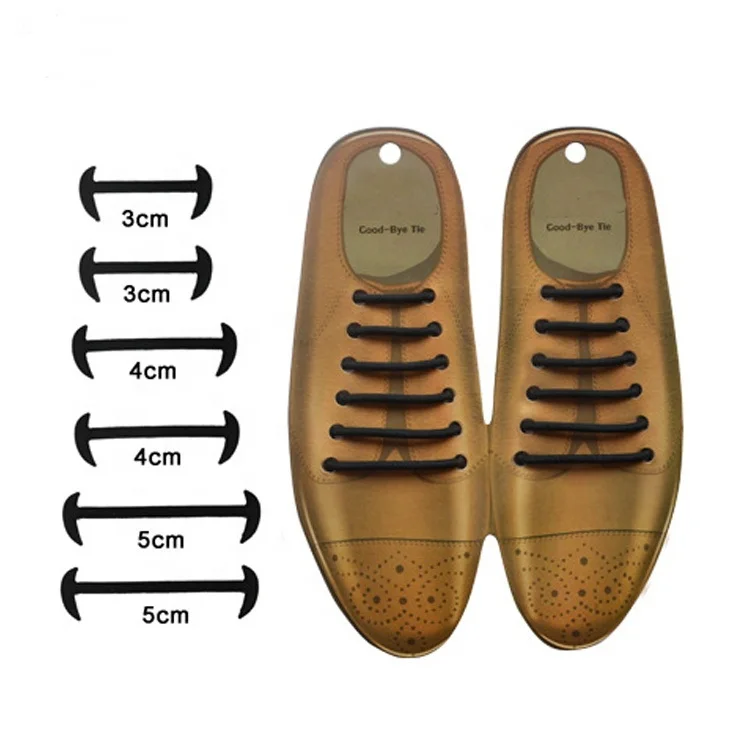 

12pcs/lot Portable No Tie Shoelaces Elastic Leather Shoes Laces Silicone Shoelaces Lazy Round Tieless Unisex Strap Business Shoe