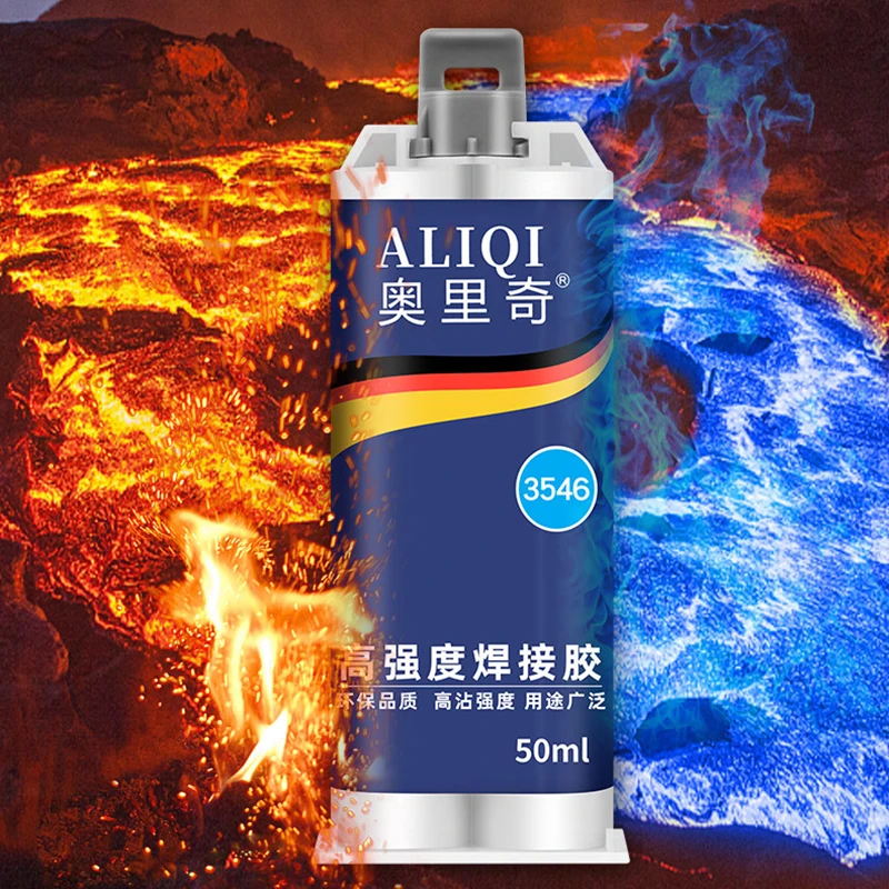 Colla adesiva per saldatura super resistente, liquido multiuso, strumenti di incollaggio per metallo, plastica, legno, ceramica, colla riparatrice, 50 ml