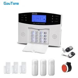 GauTone 505 GSM Alarm Security Keypad Home Security with Motion Detector Remote Control Wireless House Burglar Alarm System