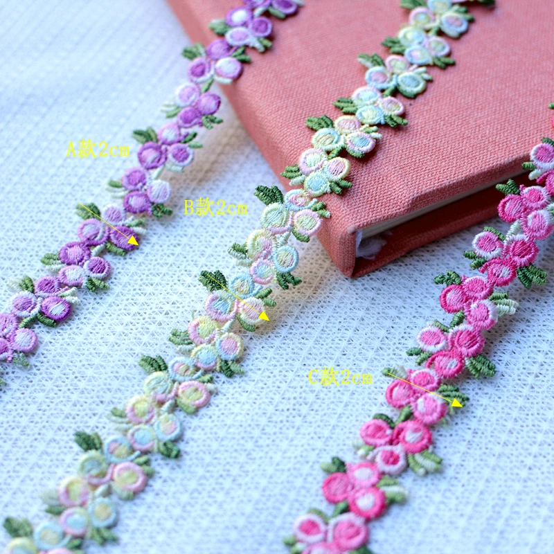 

2cm Delicate Water Soluble Lace Trim Fabric Edge Ribbon DIY Cheongsam Dress Skirt Doll Clothes Decorative Accessories