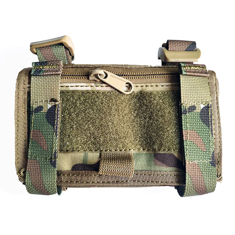 Outdoor Tactical Arm Sleeve Map Pouch Case Documets Pocket Wrist Bag Zipper Storage Bag TC0176