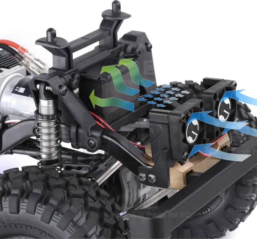 Ventole di aspirazione aria griglia Grc per accessori parti di aggiornamento Traxxas Trx4 Defender 1/10 # gax0082b/s