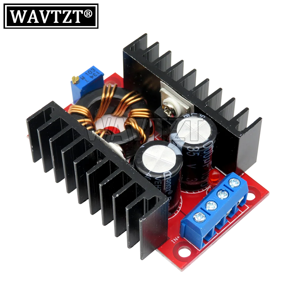 WAVTZT 150W DC-DC Boost Converter Step Up Power Supply Module 10-32V To 12-35V 10A Laptop Voltage Charge Board
