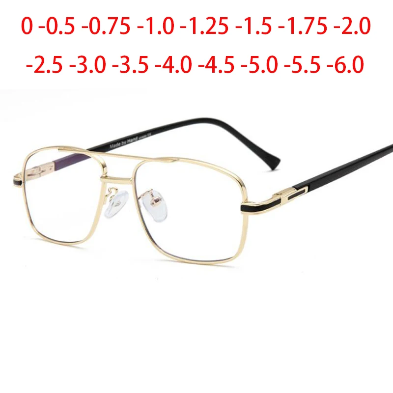 

Full Rim Metal Frame Glasses Double Browline Retro Optical Myopia Eyewears Prescription Diopters -1.5 -2.0 -2.5 To -6.0