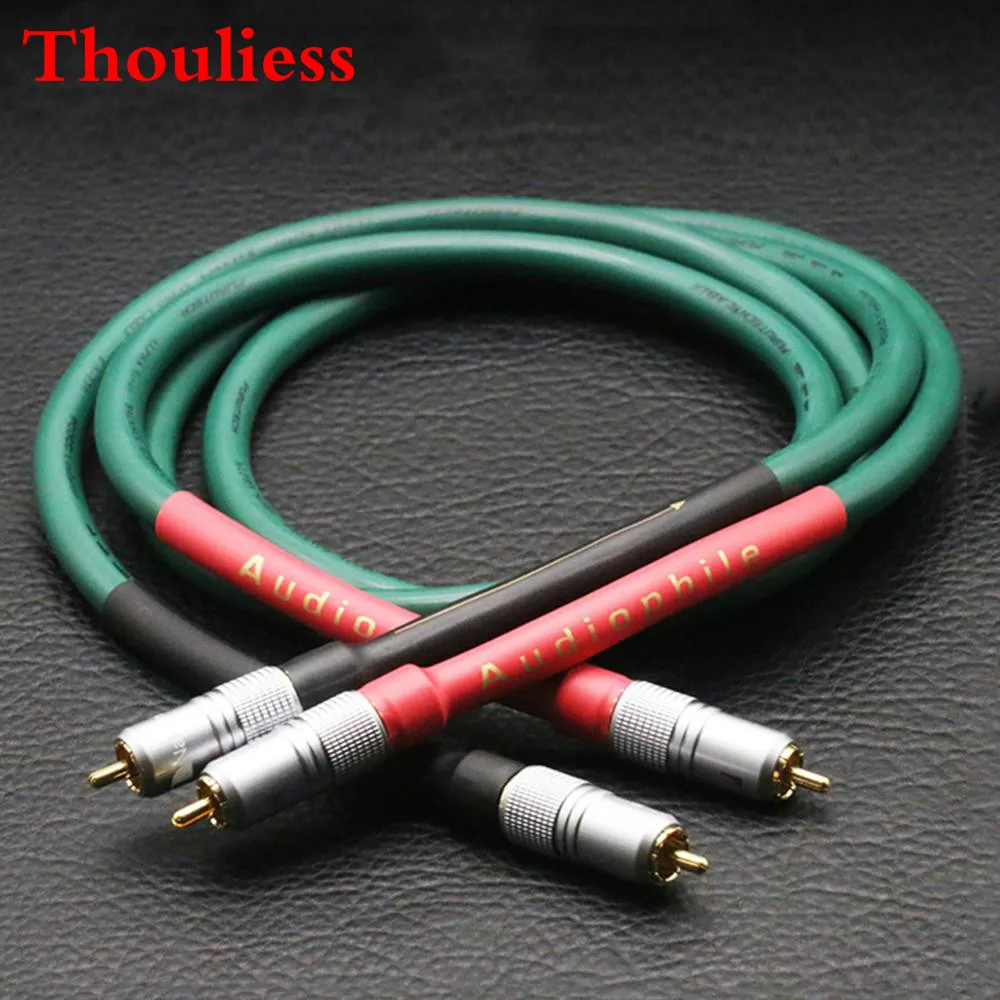 

Thouliess Pair HIFI Furutech Alpha series FA-220 OCC RCA Interconnect Audio Cable Amplifier CD DVD with Na-chi RCA Plug