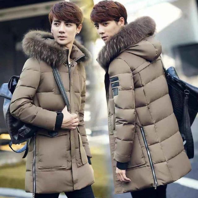 Thick fur hooded coat clearance