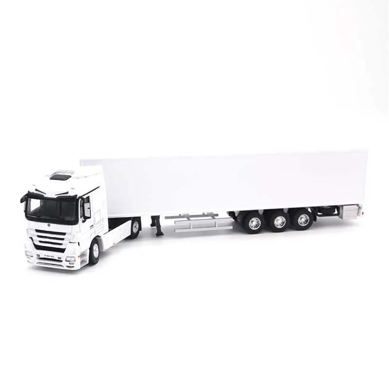 

1/50 Scale Simulation Diecast Container Truck Model Static Alloy Container Truck Model Gift Adult Children Collection Show