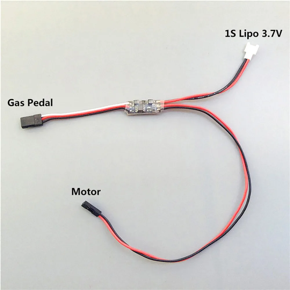 Escovado Mini ESC controlador de velocidade para aviões RC barcos, copo oco motor, 1S, 4A, DC3.6-5.8V, 820, 720, N20, N30 Motors