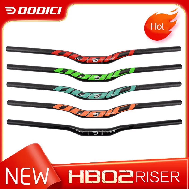 DODICI 31.8MM Rise Full Carbon Fiber MTB Handlebar Matte 690/720/740mm 5 Degree Bicycle Handle Bar Bike Part Accessories