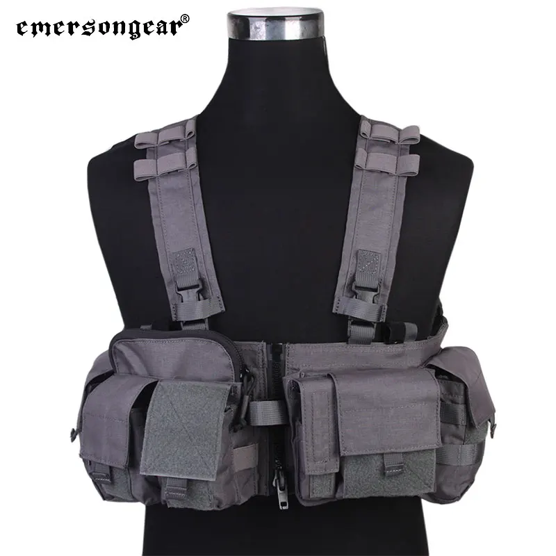 Imagem -05 - Emersongear Tático mf Estilo uw Gen v Split Frente Peito Rigt Destacável com Fivela de Zíper Wargame Airsoft Lightweigh Em7451