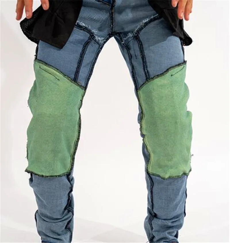 New Aramid MOTO pants motorcycle riding cotton jeans four seasons Knight pants anti-fall high elastic pants with 4 knee pads