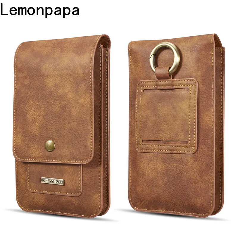 الحافظة الجلدية الخصر حقيبة رجالي في الهواء الطلق حزام حقيبة الهاتف الحقيبة قضية الهاتف لسامسونج S20 الترا S10 S9 S8 زائد نوت 20 10 8 9 برو