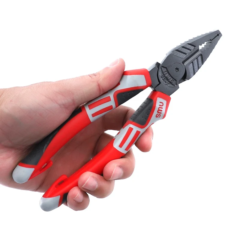 Wire Cutter 6” 7” 8” Industrial Grade CR-V Side Cutters Multifunctional Needle Nose Pliers Cutting Tools for Electrician