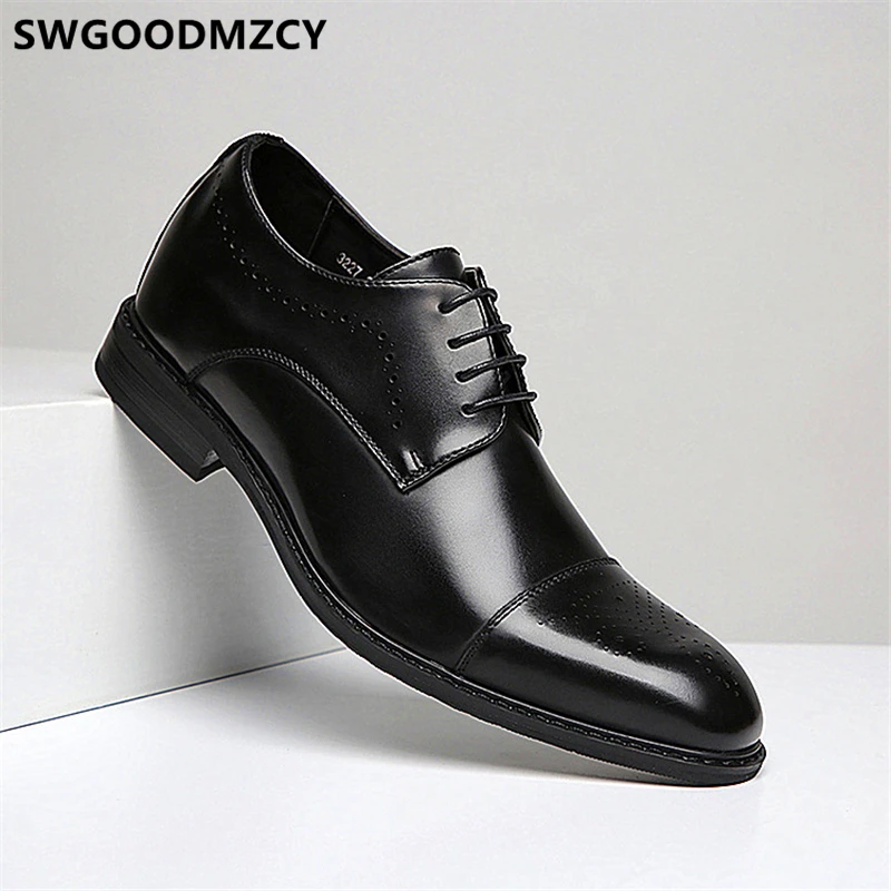 Elevator Shoes For Men Leather Shoes Men Business Shoes Oxford Zapatos Italianos Hombre Zapatos De Hombre De Vestir Formal