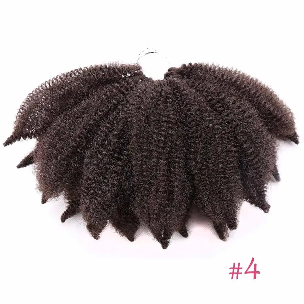 Marley Braids Synthetic Hair 8 inch Soft Afro Kinky Twist Crochet Braid Hair Extensions Curl Locks Crochet Braiding Hair