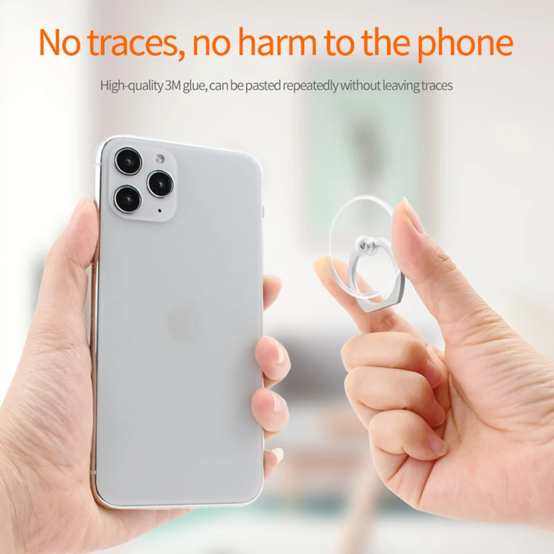 Soporte Universal para teléfono móvil, anillo magnético para dedo, transparente, para iphone 11, 12, XS MAX