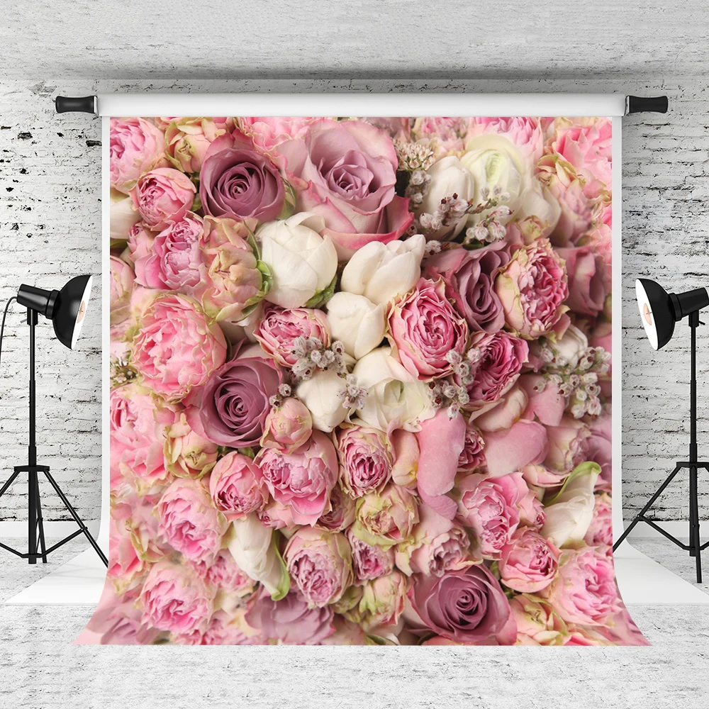 

VinylBDS Photo Background Scenic Photography Backdrop Newborn Photography Background Floral Backdrop Wedding Backdrop for Studio