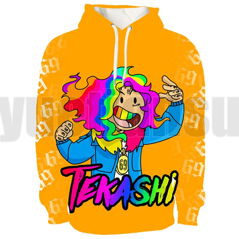 New 6IX9INE Hoodie Tops Men 6ix9ine Tyle Hip Hop 3D Tekashi 69 Hoodies Pullover Album GOOBA Streetwear for Girls Boy Clothes