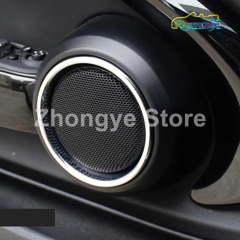 Car Air Outlet Sound Horn Gear lever Chrome-Plated Decorative Ring For MINI ONE Cooper F54 F55 F56 F57 F60 Interior Accessories