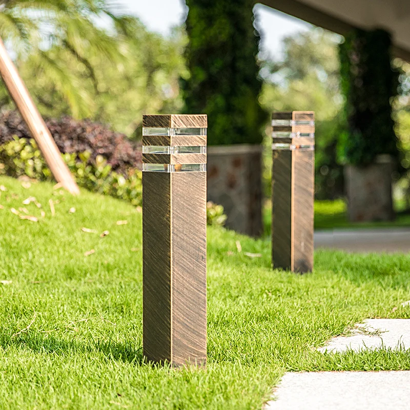 Luces creativas impermeables para patio al aire libre, a prueba de óxido, negro/Cobre, balcón, puerta de enlace residencial, Lampa Ogrodowa