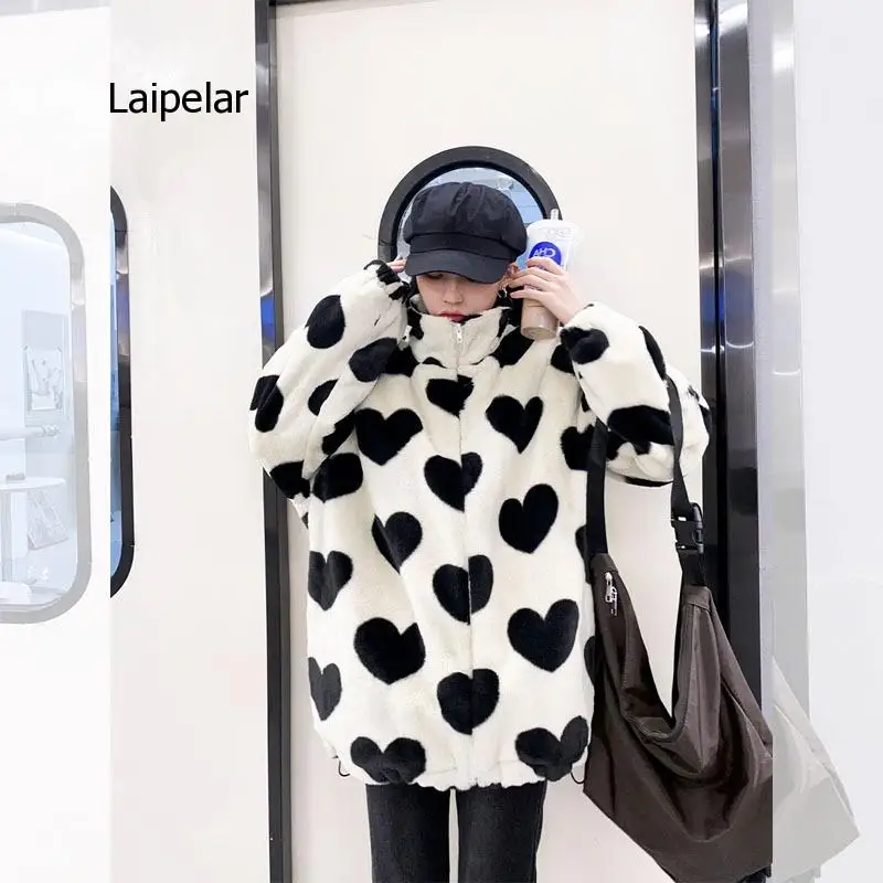 Cashmere Coat Men's and Women's Lovers Love Lamb Wool Autumn and Winter Loose Cotton 2021 New Women's Clothing