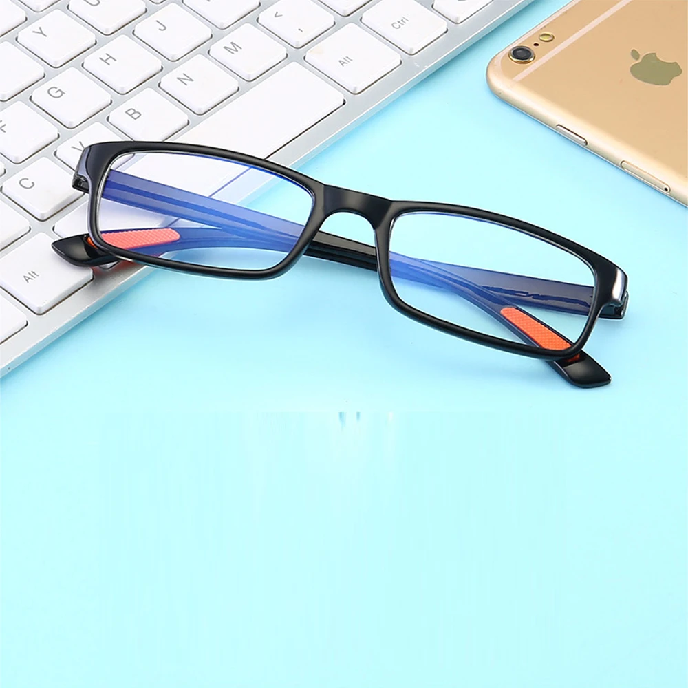 CLARA VIDA 2 Pieces!!!!Rectangule Frame Blue Film Reading Magnifier Super Light Hyperopia Men Women +1.0 +1.5 +2.0 To +4.0