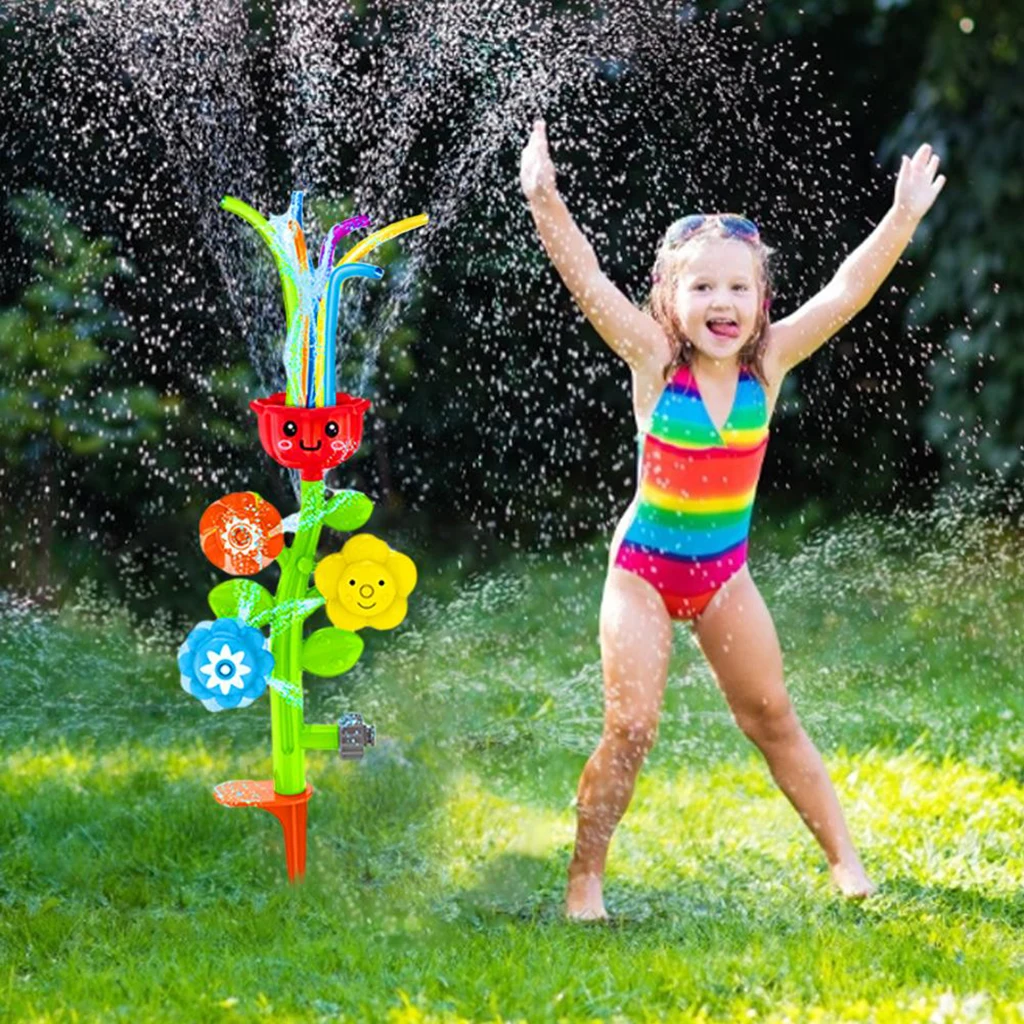 

Water Sprinkler Yard Splash Flower Spraying Water Toy Outside Swirl Games