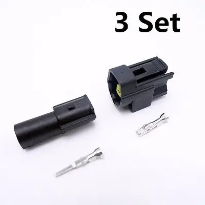 

3 Sets AMP 1.8 Series 1pin Car Connector Female Male Plugs Auto Parts Waterproof