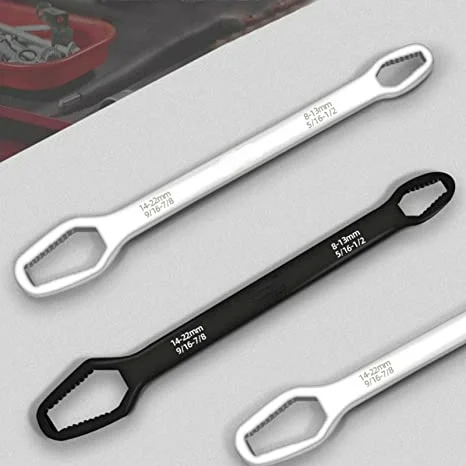 Universal Doppel Ended Wrench Selbst Anziehen 8-22mm Schraube Muttern Reparatur Schraubenschlüssel Ratsche Spanner Sanitär Werkzeuge Tippen spanner