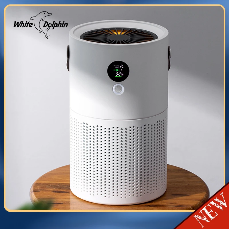 

Smart Air Purifier For Home True HEPA Filters Compact Desktop Low Noise Purifier Filtration with Night Light Air Cleaner