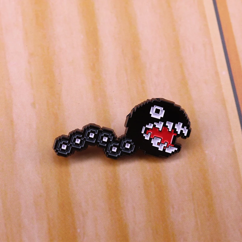 Chain Chomp Collectible Brooch a dog-like decor with eyes and nasty teeth!