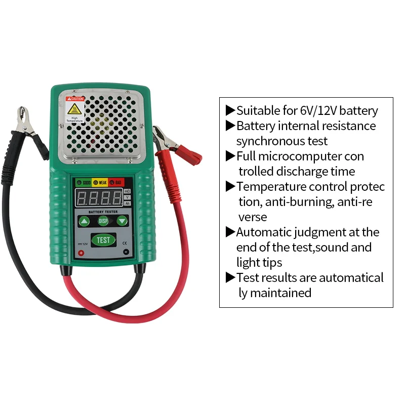 DUOYI DY226 Battery Tester 6V 12V  DC Load Cranking Charging Circuit Analyzer UPS Test Lead-acid Battery Measurement Tools