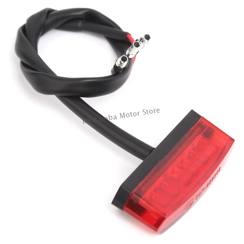 Universal Motorcycle Rear Brake Mini 6LED Tail Stop Lights Turn Signal Indicator License Plate Lamp Decorative Accessories 12V