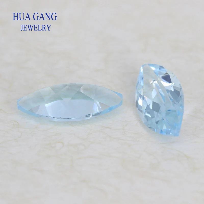 Sky Blue Topaz Natural Loose Gemstone Marquise Shape Facetted Cut Size 2*4~7*14mm For DIY Jewelry