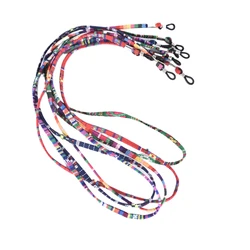 5Pcs Eyewear Glass Necklace Reading Glasses Chain String Holder Neck Cord Colorful Cotton Blend Sunglasses Strap Eyeglass Chain